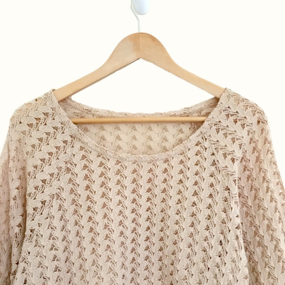 American apparel crochet/lace blouse, one size